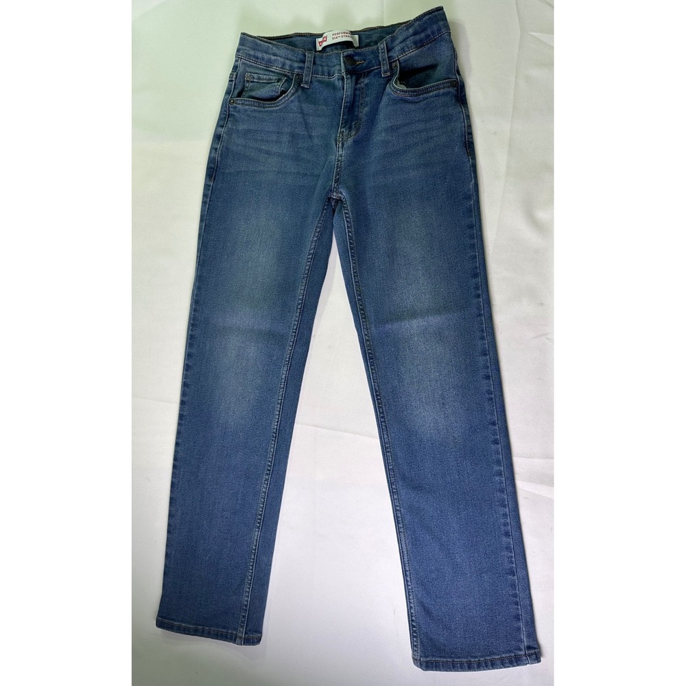 Levi's 514 Boys Straight‎ Performance Jeans Size 14 Regular Blue Denim Classic